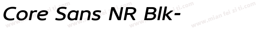Core Sans NR Blk字体转换